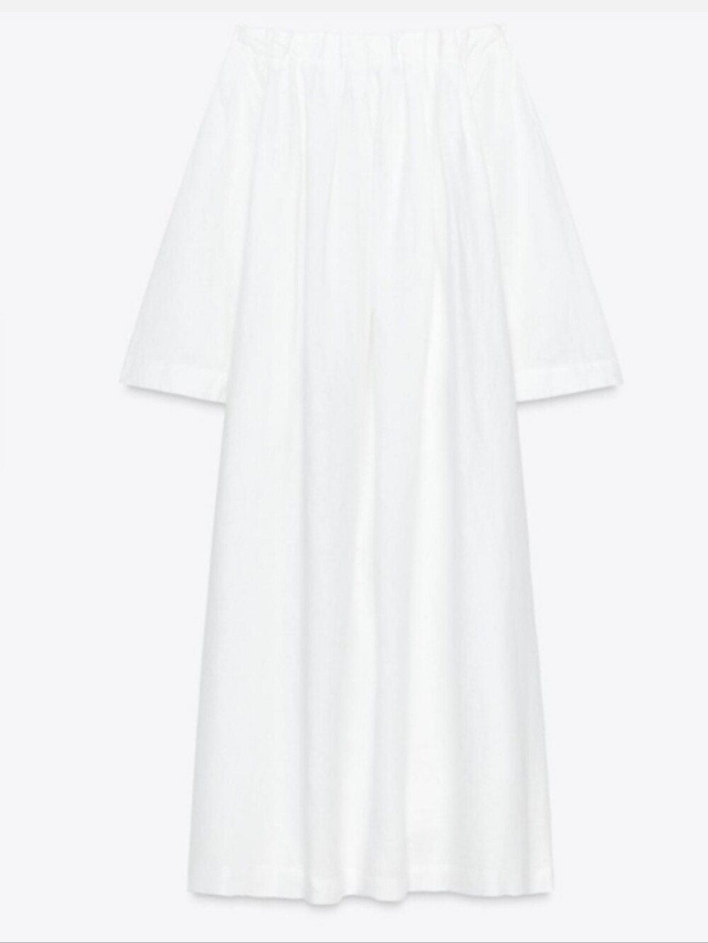 Zara 100% Linen Dress White Size M - Picture 11 of 16